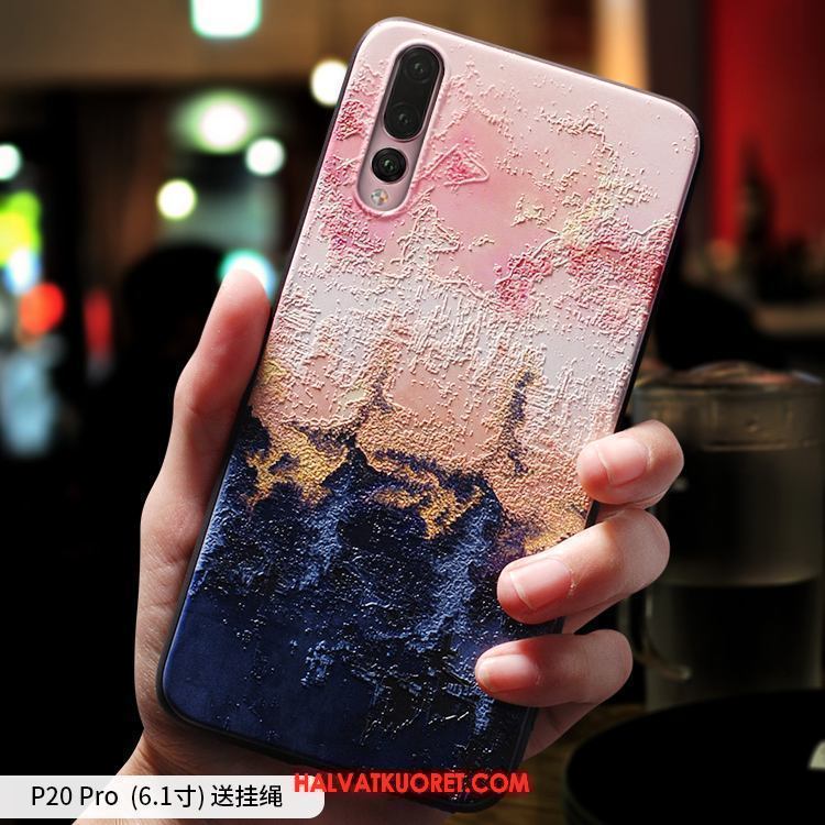 Huawei P20 Pro Kuoret Puhelimen Punainen Silikoni, Huawei P20 Pro Kuori Persoonallisuus Luova