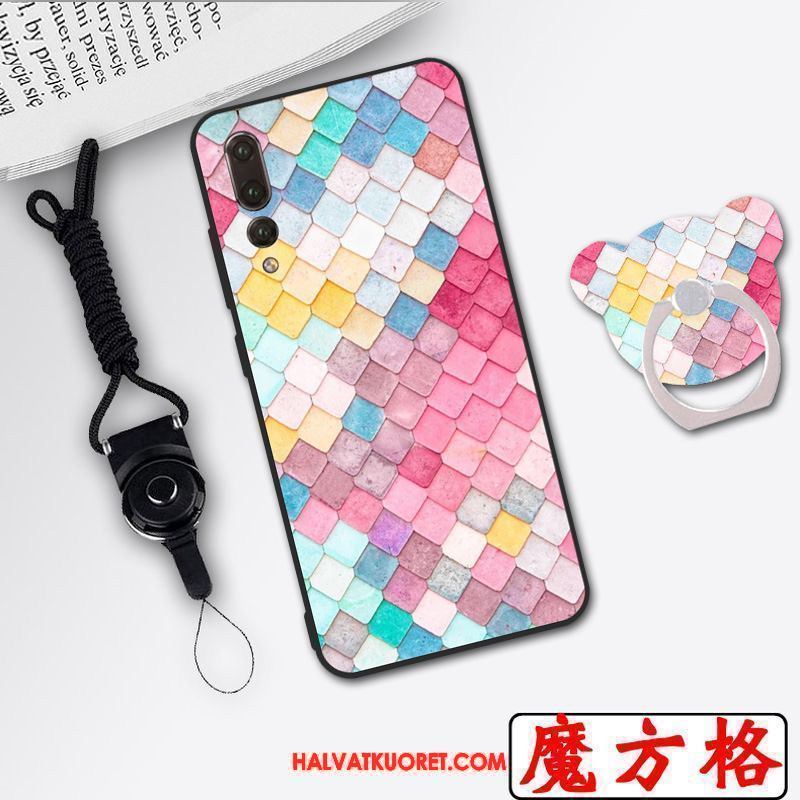 Huawei P20 Pro Kuoret Ripustettava Kaula Suojaus Ripustettavat Koristeet, Huawei P20 Pro Kuori Puhelimen Kotelo Beige