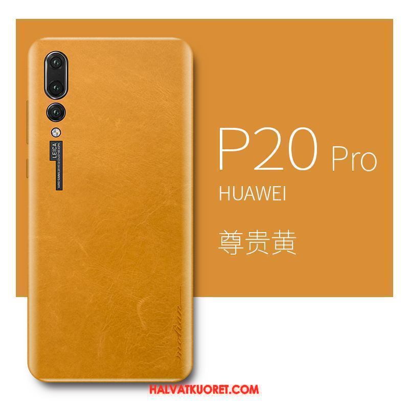 Huawei P20 Pro Kuoret Vaalean Aito Nahka, Huawei P20 Pro Kuori Persoonallisuus Murtumaton