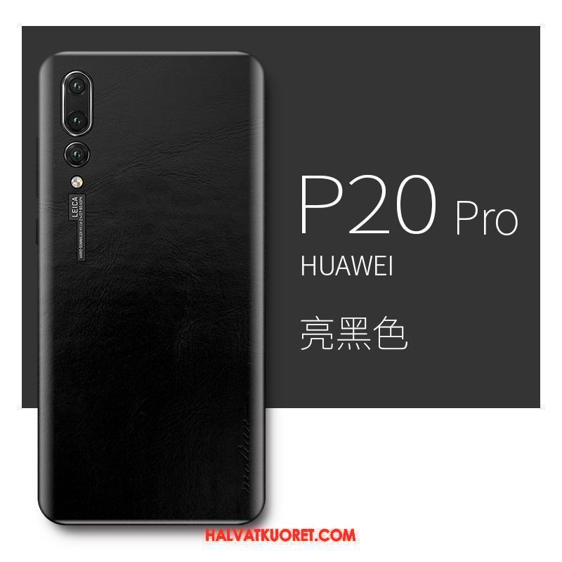 Huawei P20 Pro Kuoret Vaalean Aito Nahka, Huawei P20 Pro Kuori Persoonallisuus Murtumaton