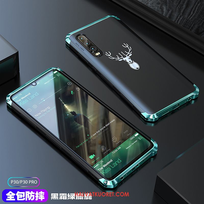 Huawei P30 Kuoret All Inclusive Ohut Metalli, Huawei P30 Kuori Murtumaton Uusi