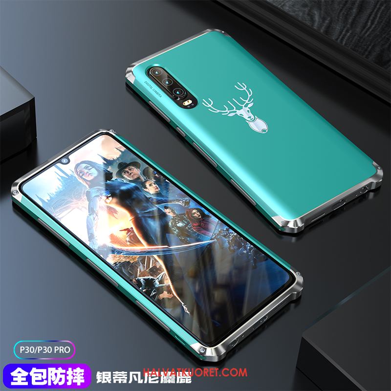 Huawei P30 Kuoret All Inclusive Ohut Metalli, Huawei P30 Kuori Murtumaton Uusi