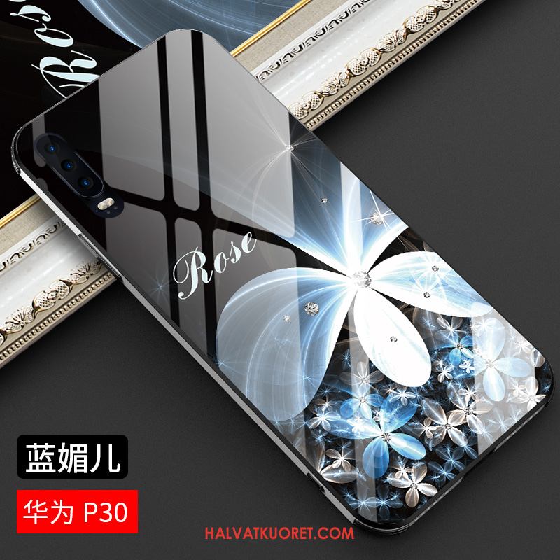 Huawei P30 Kuoret All Inclusive Puhelimen Peili, Huawei P30 Kuori Sininen Persoonallisuus