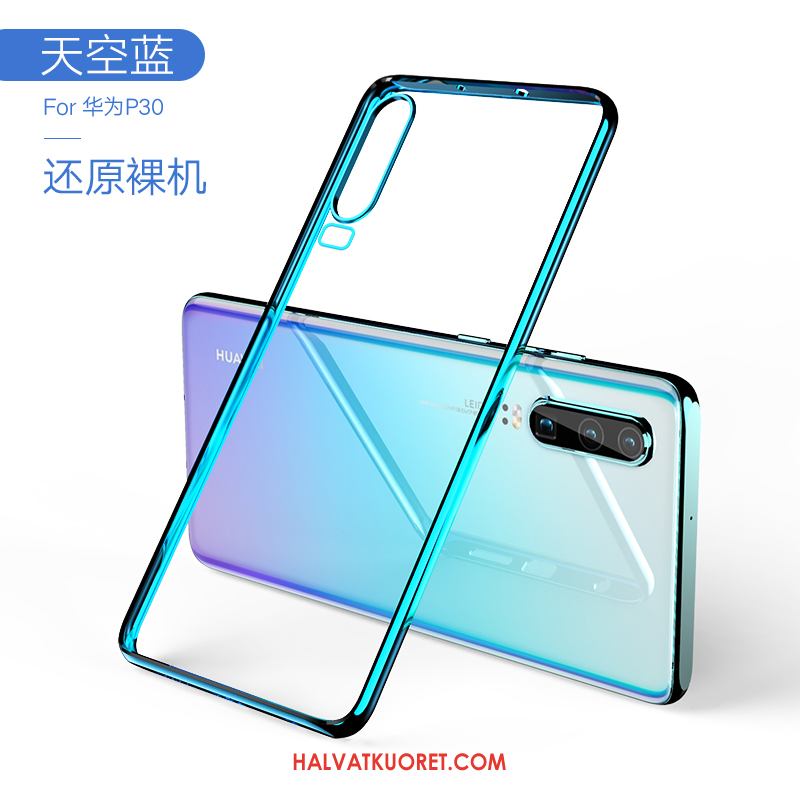 Huawei P30 Kuoret Kotelo Ultra Punainen, Huawei P30 Kuori Pehmeä Neste Suojaus