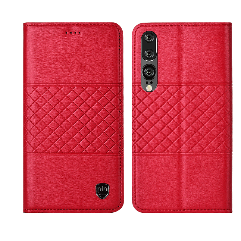 Huawei P30 Kuoret Murtumaton Ruudukko, Huawei P30 Kuori Suojaus Silikoni Braun