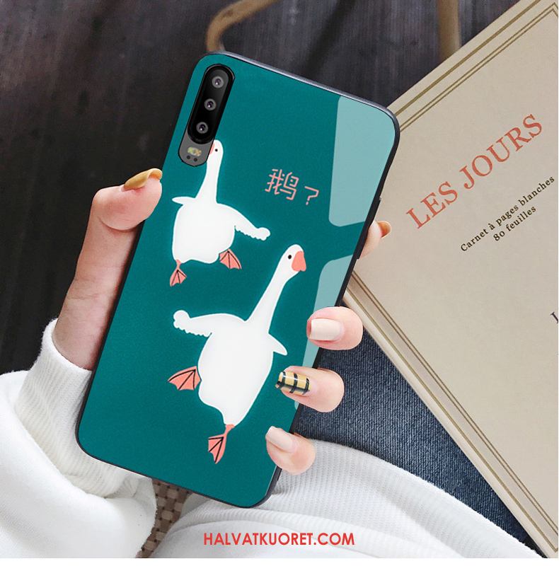 Huawei P30 Kuoret Peili Vihreä Lasi, Huawei P30 Kuori Kotelo Suojaus