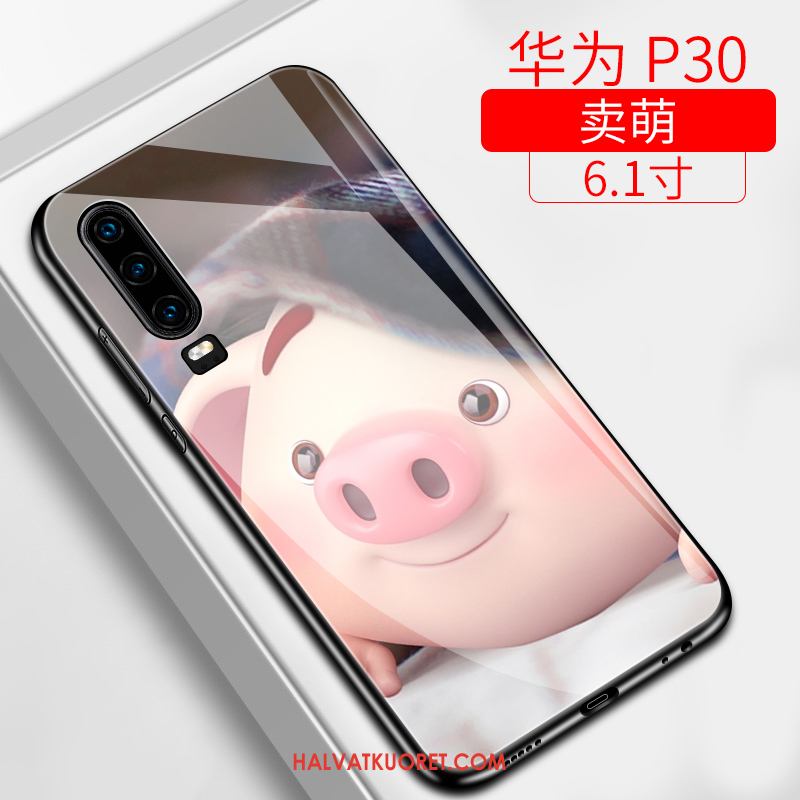 Huawei P30 Kuoret Puhelimen Net Red Silikoni, Huawei P30 Kuori Pieni Ihana