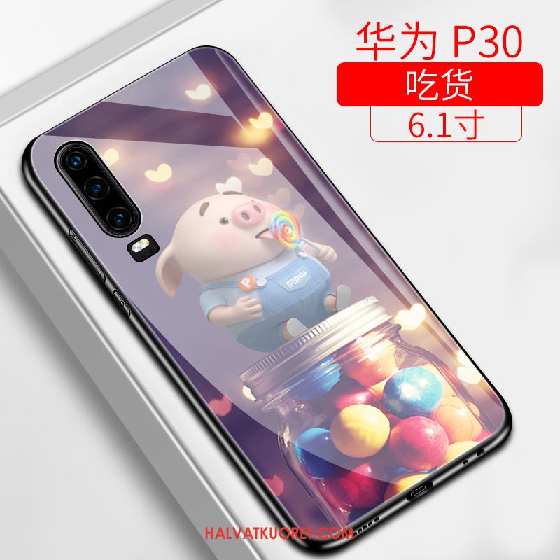 Huawei P30 Kuoret Puhelimen Net Red Silikoni, Huawei P30 Kuori Pieni Ihana