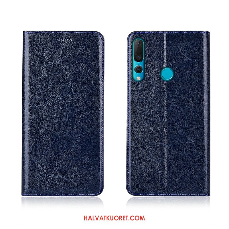 Huawei P30 Lite Kuoret Nahkakotelo Silikoni Kukkakuvio, Huawei P30 Lite Kuori Murtumaton Aito Nahka