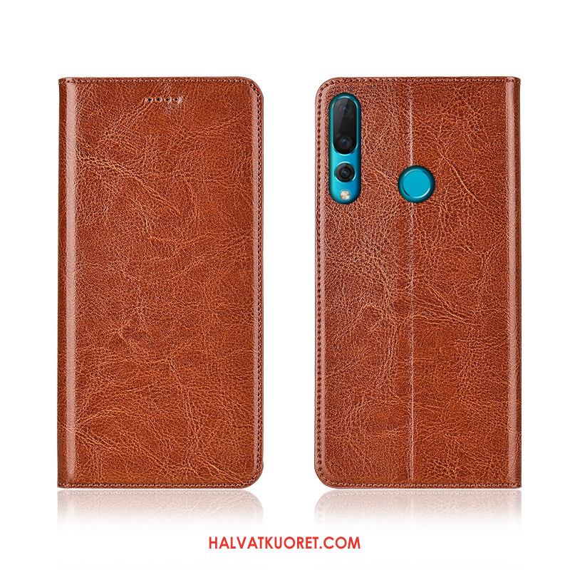 Huawei P30 Lite Kuoret Nahkakotelo Silikoni Kukkakuvio, Huawei P30 Lite Kuori Murtumaton Aito Nahka