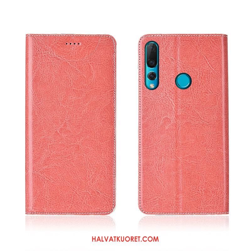 Huawei P30 Lite Kuoret Nahkakotelo Silikoni Kukkakuvio, Huawei P30 Lite Kuori Murtumaton Aito Nahka