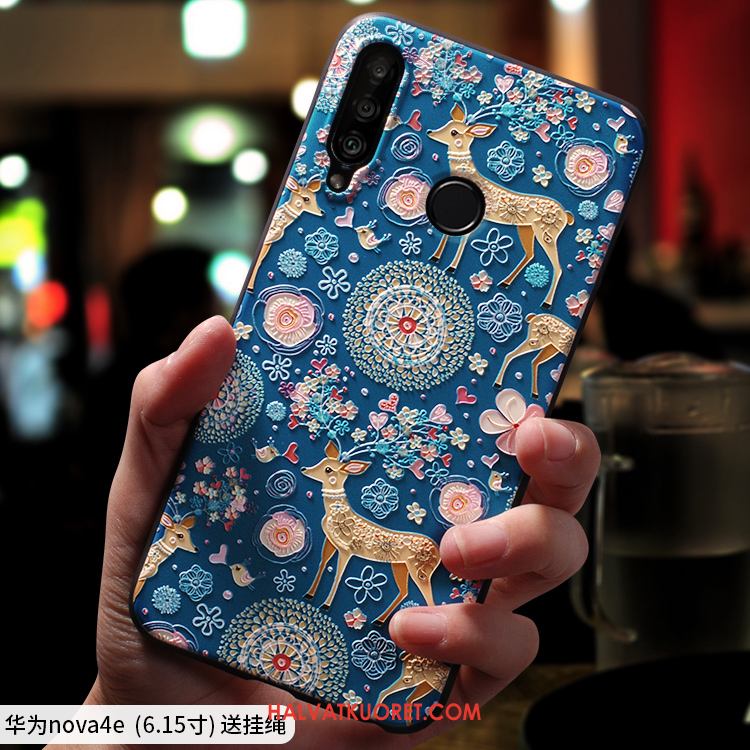 Huawei P30 Lite Kuoret Ultra Murtumaton Pehmeä Neste, Huawei P30 Lite Kuori Net Red Ohut