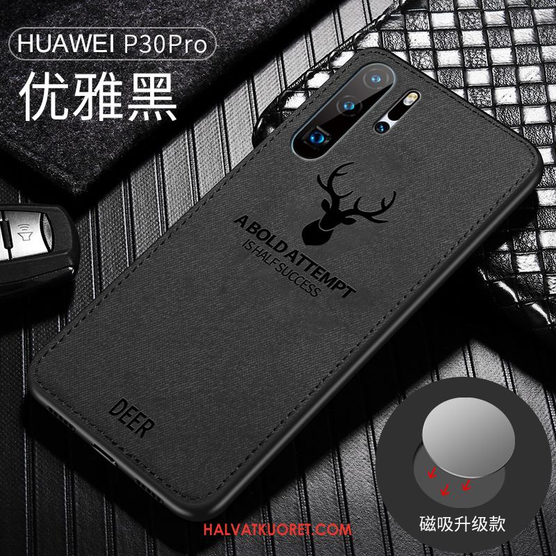Huawei P30 Pro Kuoret All Inclusive Kukkakuvio Pehmeä Neste, Huawei P30 Pro Kuori Magneettinen Harmaa