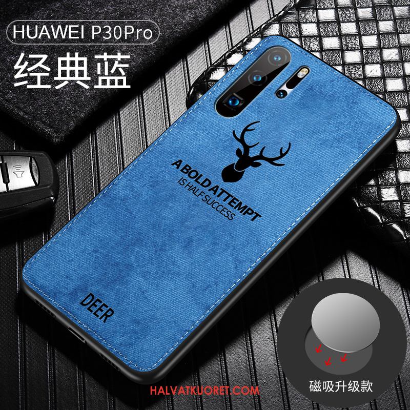 Huawei P30 Pro Kuoret All Inclusive Kukkakuvio Pehmeä Neste, Huawei P30 Pro Kuori Magneettinen Harmaa