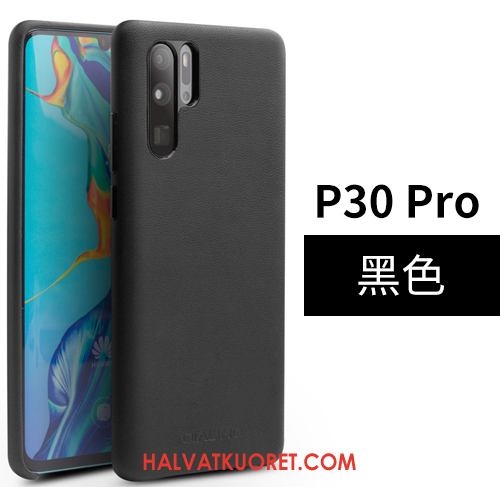 Huawei P30 Pro Kuoret Nahkakotelo Takakansi Vaalean, Huawei P30 Pro Kuori Puhelimen Yksinkertainen Braun