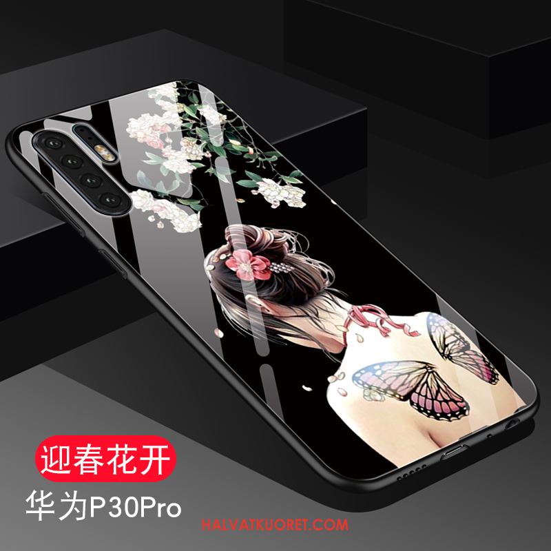 Huawei P30 Pro Kuoret Peili Ylellisyys Lasi, Huawei P30 Pro Kuori Rakastunut Murtumaton