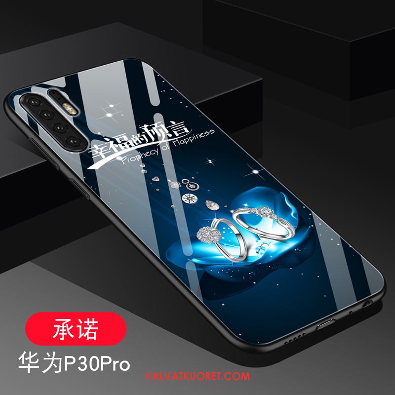 Huawei P30 Pro Kuoret Peili Ylellisyys Lasi, Huawei P30 Pro Kuori Rakastunut Murtumaton