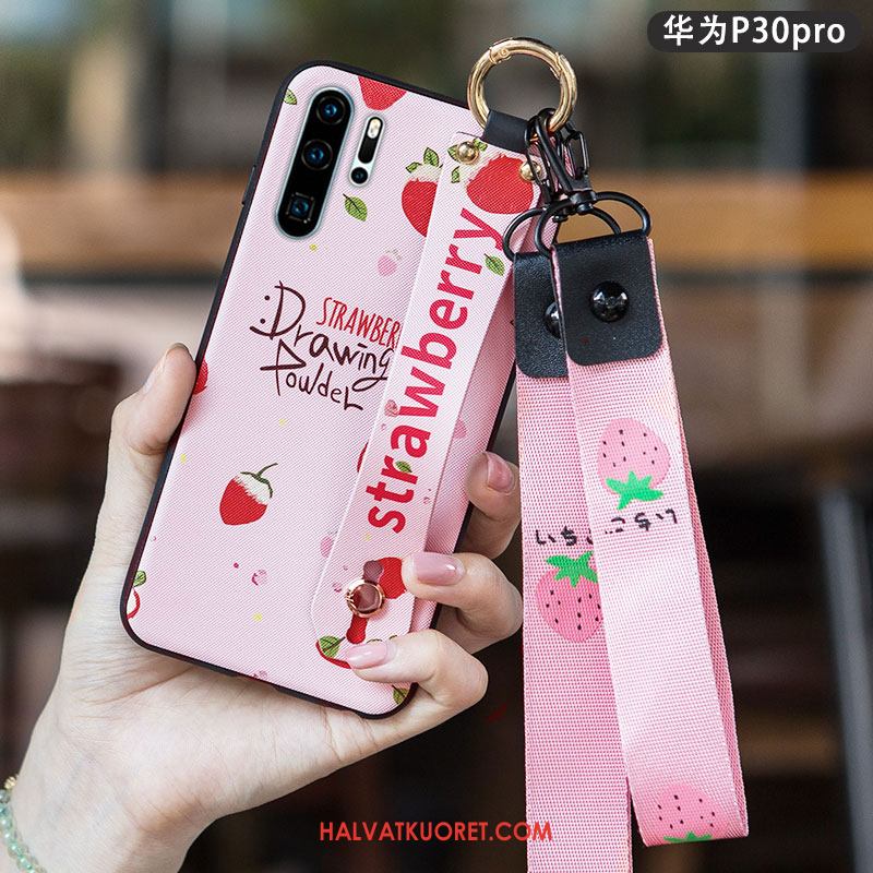 Huawei P30 Pro Kuoret Pieni All Inclusive Silikoni, Huawei P30 Pro Kuori Pesty Suede Yksinkertainen