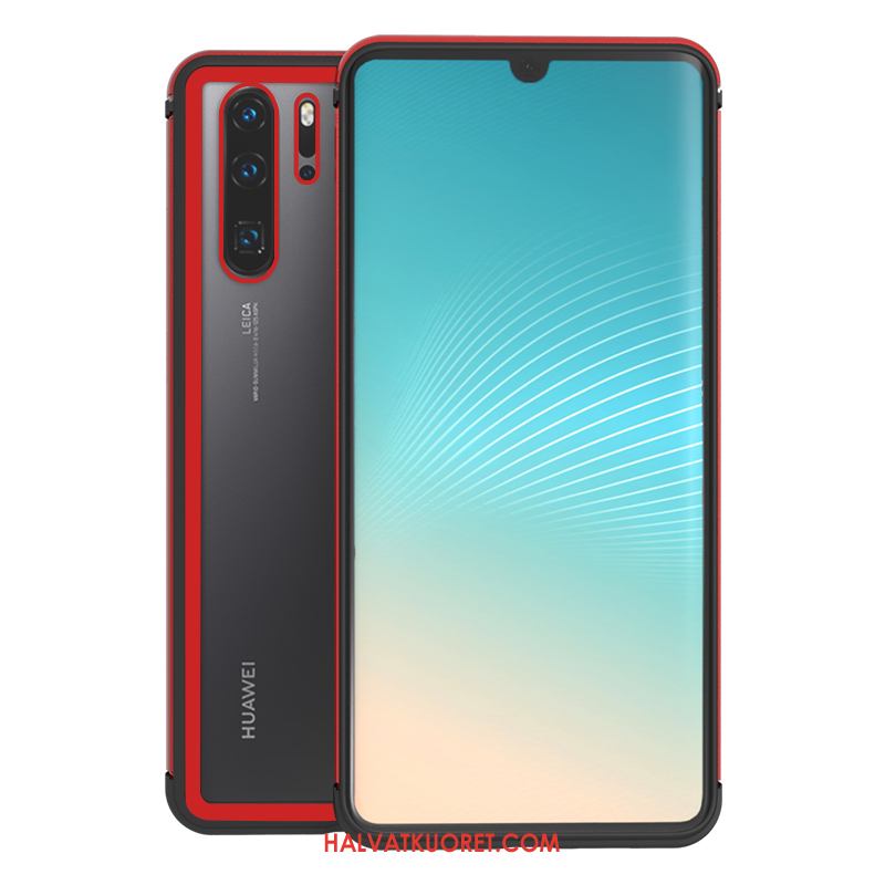 Huawei P30 Pro Kuoret Syvä Väri Suojaus Yksinkertainen, Huawei P30 Pro Kuori Pesty Suede Valkoinen