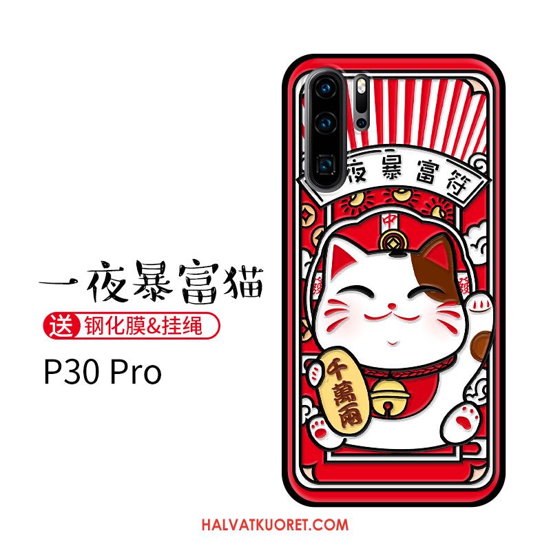 Huawei P30 Pro Kuoret Ultra Sarjakuva Kissa, Huawei P30 Pro Kuori All Inclusive Ohut