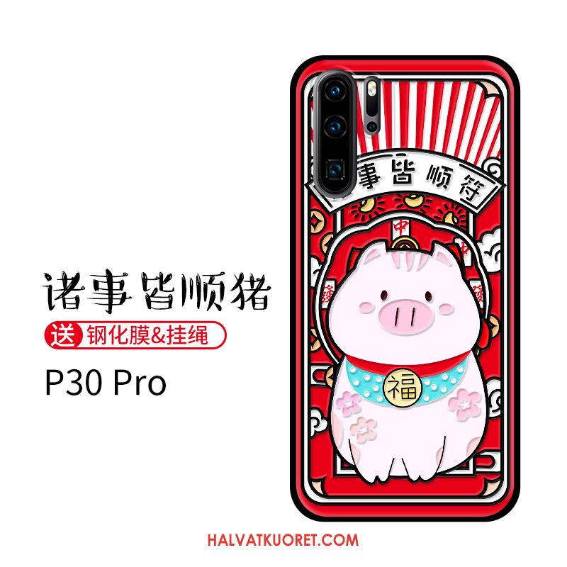 Huawei P30 Pro Kuoret Ultra Sarjakuva Kissa, Huawei P30 Pro Kuori All Inclusive Ohut