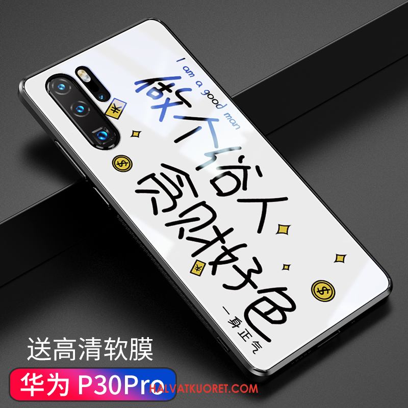 Huawei P30 Pro Kuoret Valkoinen Kotelo Uusi, Huawei P30 Pro Kuori Trendi Lasi