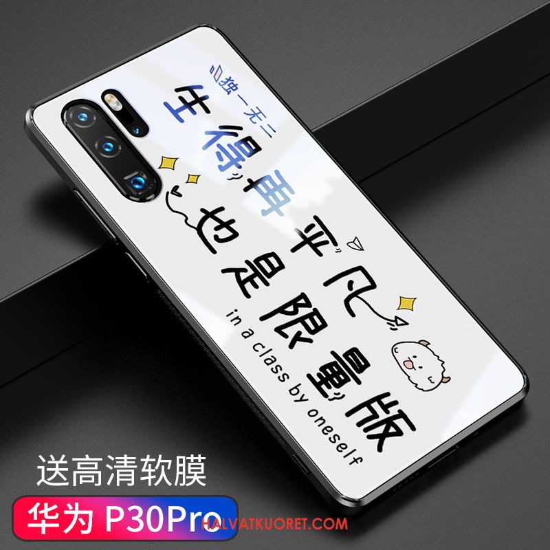 Huawei P30 Pro Kuoret Valkoinen Kotelo Uusi, Huawei P30 Pro Kuori Trendi Lasi