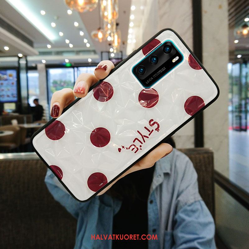 Huawei P40 Kuoret Luova All Inclusive Pesty Suede, Huawei P40 Kuori Ihana Net Red