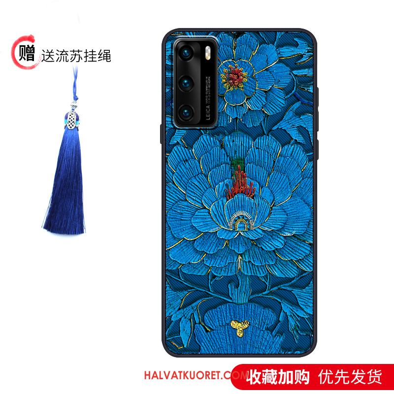 Huawei P40 Kuoret Murtumaton Vuosikerta Pesty Suede, Huawei P40 Kuori All Inclusive Ohut