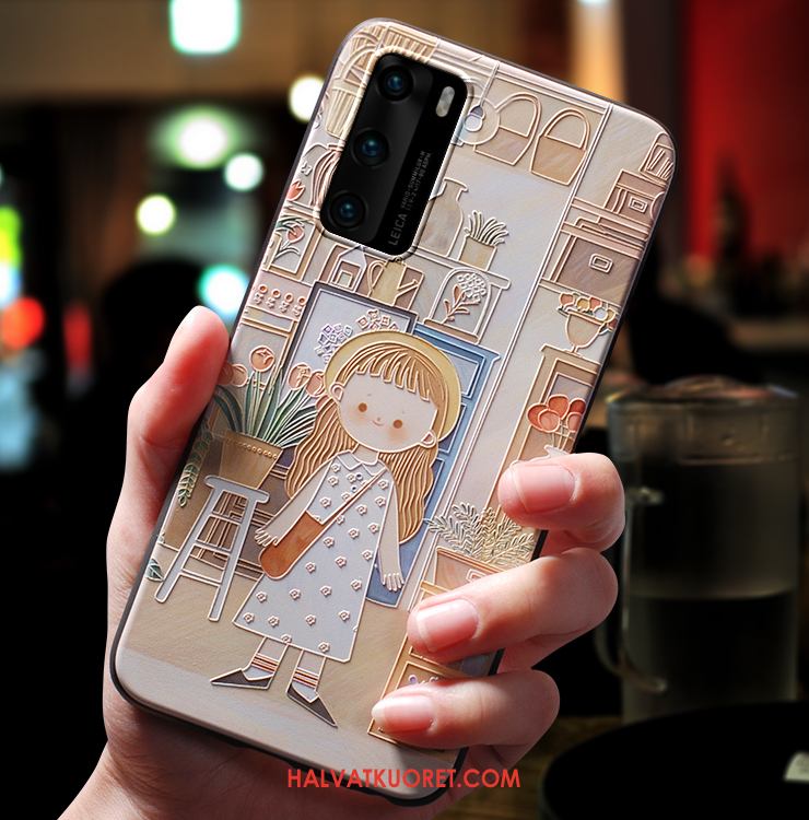 Huawei P40 Kuoret Pehmeä Neste Ihana Silikoni, Huawei P40 Kuori Murtumaton Ultra