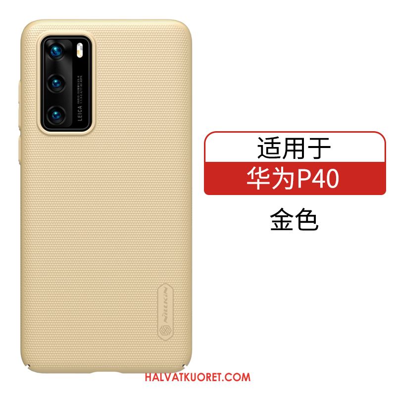 Huawei P40 Kuoret Pesty Suede Murtumaton, Huawei P40 Kuori Sininen All Inclusive