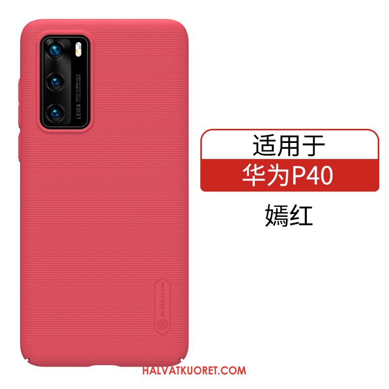 Huawei P40 Kuoret Pesty Suede Murtumaton, Huawei P40 Kuori Sininen All Inclusive