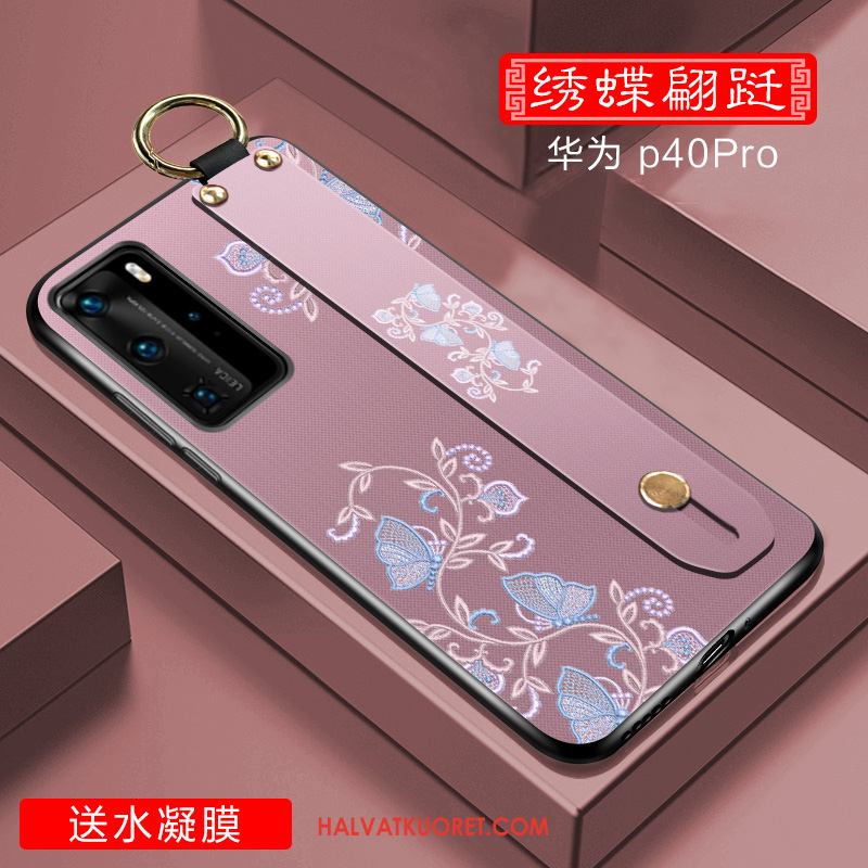 Huawei P40 Pro Kuoret All Inclusive Kotelo Luova, Huawei P40 Pro Kuori Silikoni Puhelimen