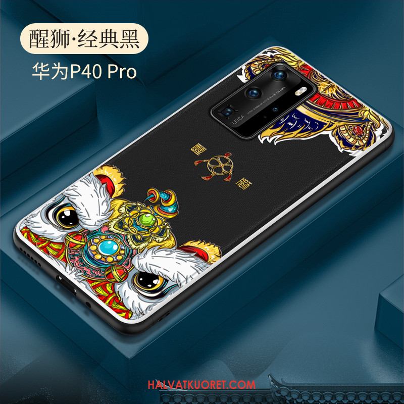 Huawei P40 Pro Kuoret All Inclusive Nahka Suojaus, Huawei P40 Pro Kuori Trendi Murtumaton