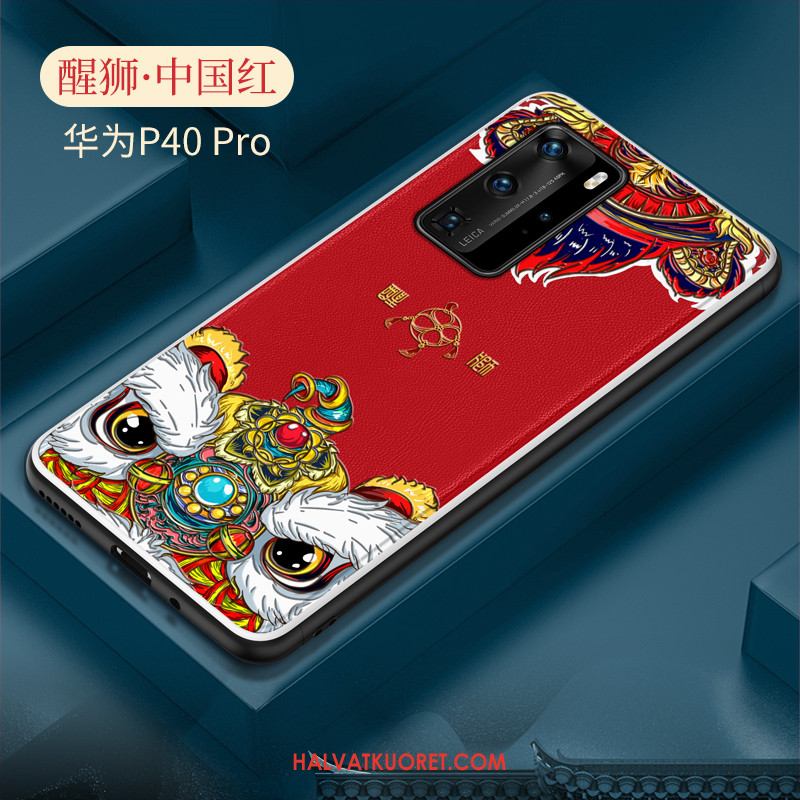 Huawei P40 Pro Kuoret All Inclusive Nahka Suojaus, Huawei P40 Pro Kuori Trendi Murtumaton