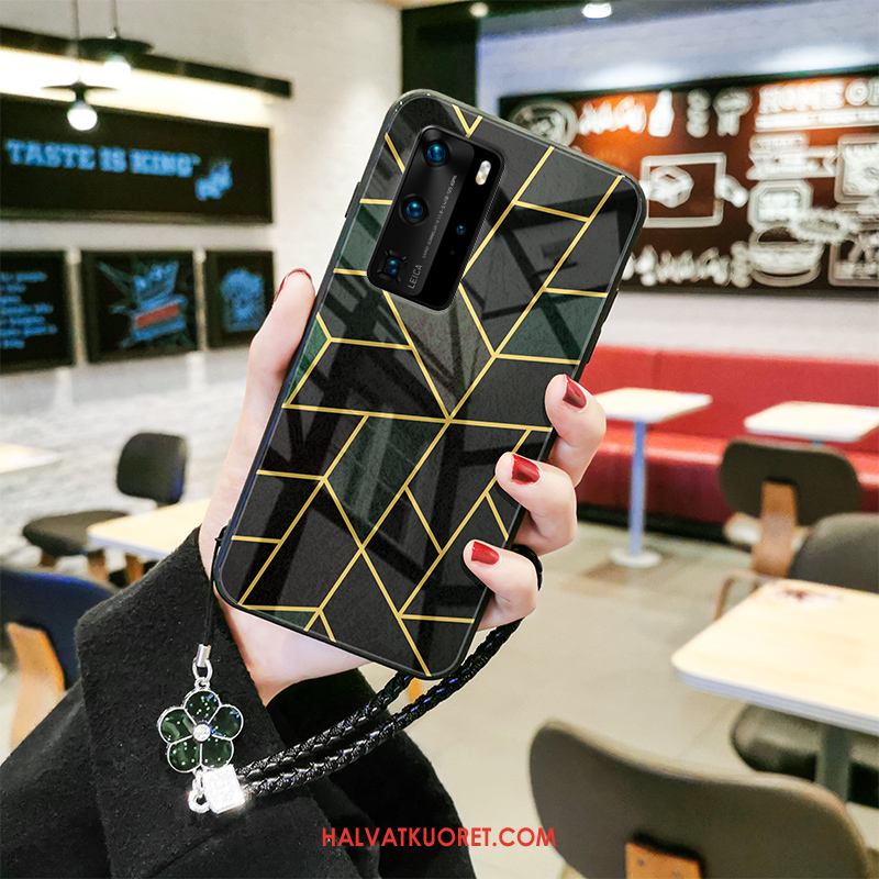 Huawei P40 Pro Kuoret Net Red Geometria Kotelo, Huawei P40 Pro Kuori Murtumaton Puhelimen