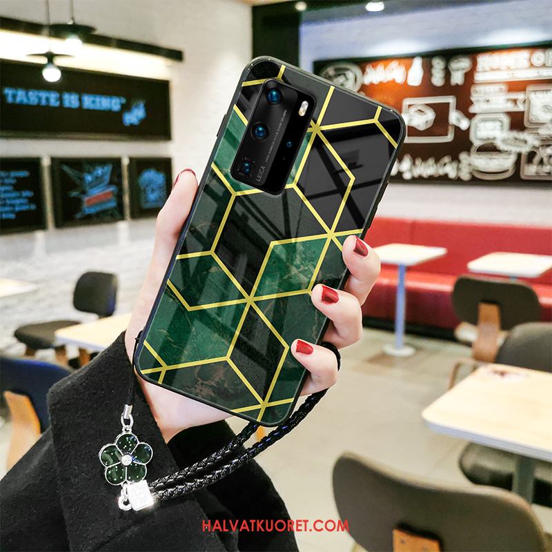 Huawei P40 Pro Kuoret Net Red Geometria Kotelo, Huawei P40 Pro Kuori Murtumaton Puhelimen