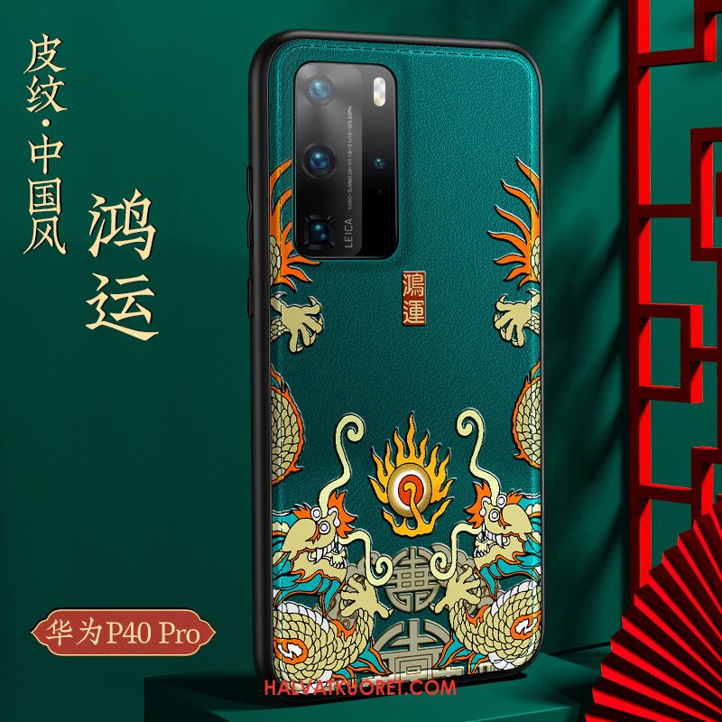 Huawei P40 Pro Kuoret Suojaus Nahka, Huawei P40 Pro Kuori Pehmeä Neste Murtumaton