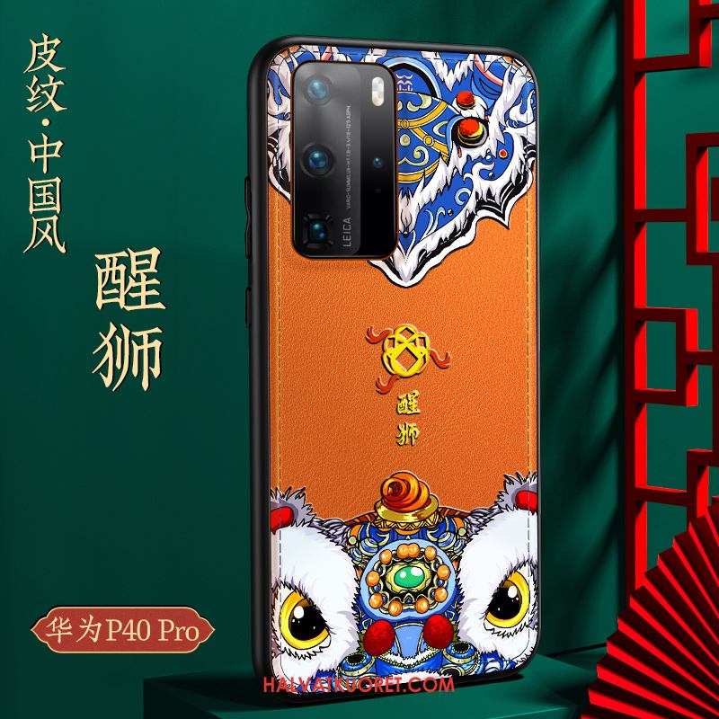 Huawei P40 Pro Kuoret Suojaus Nahka, Huawei P40 Pro Kuori Pehmeä Neste Murtumaton