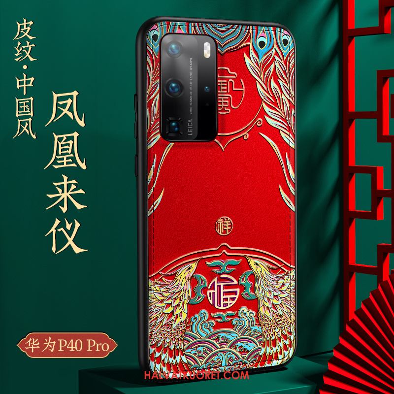 Huawei P40 Pro Kuoret Suojaus Nahka, Huawei P40 Pro Kuori Pehmeä Neste Murtumaton