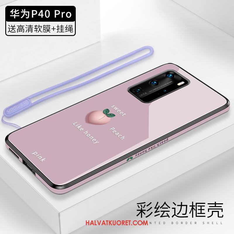 Huawei P40 Pro Kuoret Suojaus Oranssi Trendi, Huawei P40 Pro Kuori Kotelo Net Red