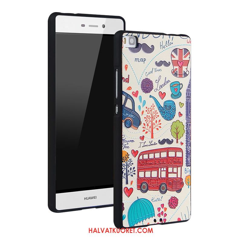 Huawei P8 Kuoret Kotelo All Inclusive Silikoni, Huawei P8 Kuori Valkoinen Puhelimen