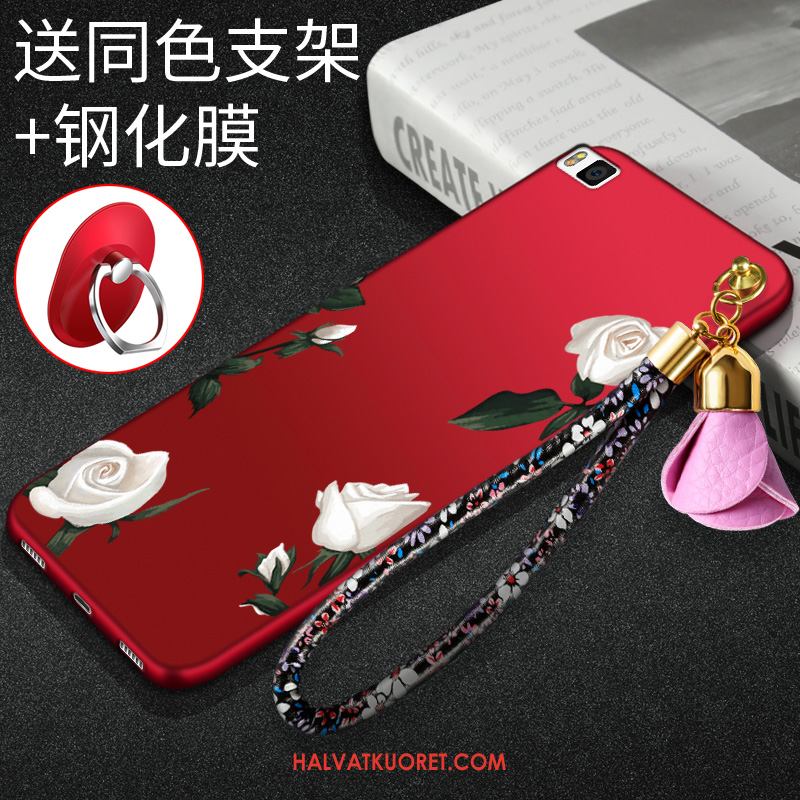 Huawei P8 Kuoret Punainen Trendi Pesty Suede, Huawei P8 Kuori Korkea Suojaus