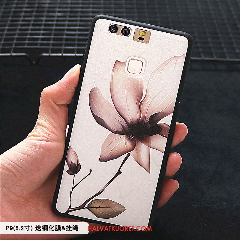 Huawei P9 Kuoret Kotelo Pesty Suede, Huawei P9 Kuori Kiinalainen Tyyli All Inclusive Beige Farbe