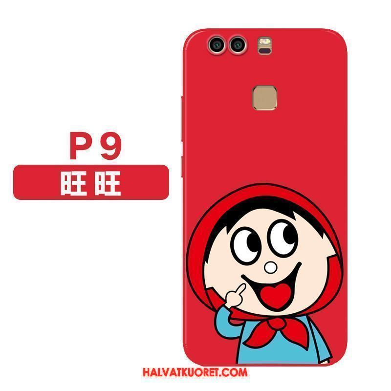 Huawei P9 Kuoret Punainen Trendi Pehmeä Neste, Huawei P9 Kuori Murtumaton Puhelimen