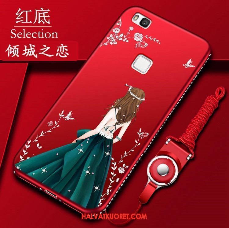 Huawei P9 Lite Kuoret Punainen Nuoret, Huawei P9 Lite Kuori Suojaus Ripustettavat Koristeet