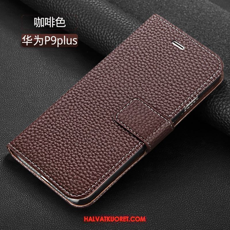 Huawei P9 Plus Kuoret Murtumaton Musta, Huawei P9 Plus Kuori Suojaus Nahkakotelo
