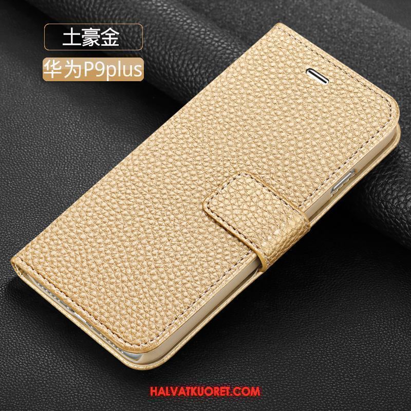 Huawei P9 Plus Kuoret Murtumaton Musta, Huawei P9 Plus Kuori Suojaus Nahkakotelo