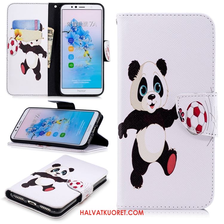 Huawei Y6 2018 Kuoret All Inclusive Musta Murtumaton, Huawei Y6 2018 Kuori Nahkakotelo Puhelimen