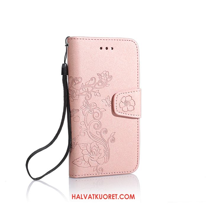 Huawei Y6 2018 Kuoret Luova Pesty Suede Nahkakotelo, Huawei Y6 2018 Kuori Puhelimen Trendi